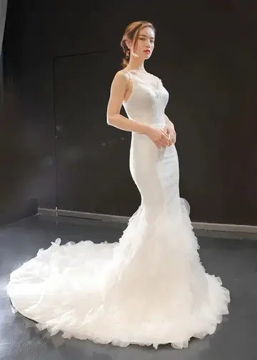 Luxurious bridal plus size mermaid wedding dress Luxurious Weddings