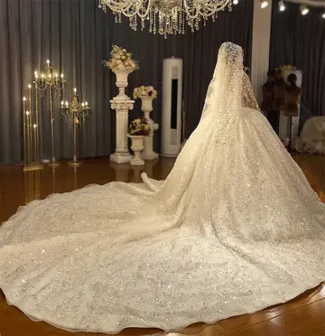 Vintage Luxury Embroidery Bridal Wedding Dress Wedding Dress Luxurious Weddings