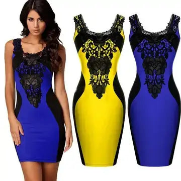 Gothic Embroidered Sleeveless Dress midi dress Luxurious Weddings