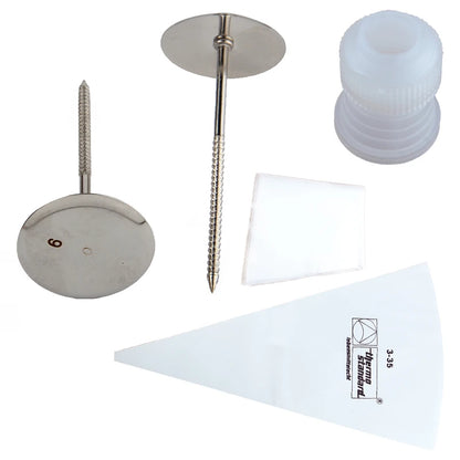 55pcs Stainless Steel Cake Decorating Tips Set Icing Tips Luxurious Weddings