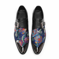 Men's Embroidery Pointed Toe Loafers Loafers Luxurious Weddings