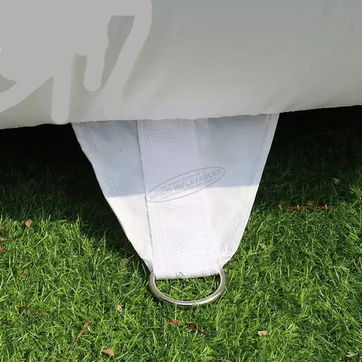 Customized 20m inflatable white rectangle tents with LED light Luxurious Weddings
