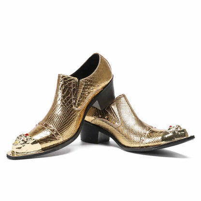 Golden Hour Genuine Leather Loafer Shoes Oxford Shoes Luxurious Weddings