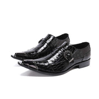 Men's Genuine Leather Crocodile Skin Loafers Loafers Luxurious Weddings