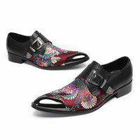 Men's Embroidery Pointed Toe Loafers Loafers Luxurious Weddings