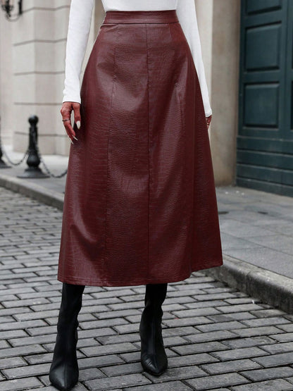 High Waist Midi Skirt Skirt Luxurious Weddings