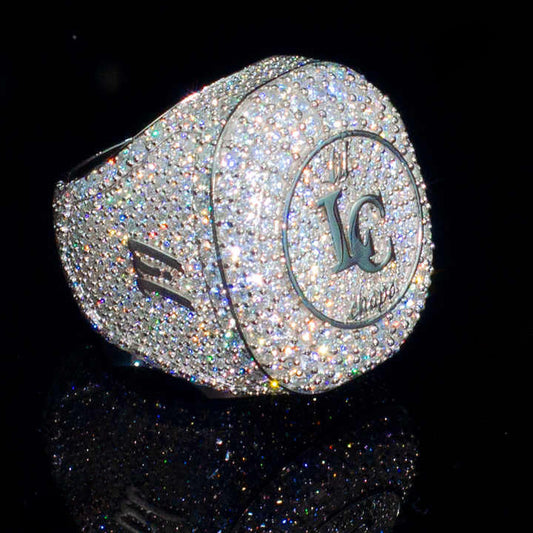 Custom Letter Hip-Hop Ring Mens ring Luxurious Weddings