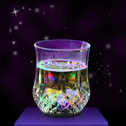 LED Automatic Flashing Cup Multi-color Light Up Mug Wine Beer Glass Whisky Drinking Cup LED Cups Luxurious Weddings