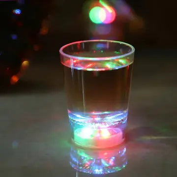 LED Automatic Flashing Cup Transparent Mug Color Changing Shot Glass LED Glasses Luxurious Weddings