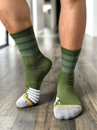 Organic Cotton Luxe Crew Sock - Forest