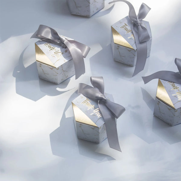 Luxuriously Marbling Candy Boxes Wedding Favors Party Supplies Gift Box Birthday Christmas Party Decoration Wedding Favors