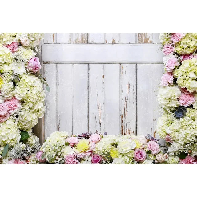 Flower Wooden Wall Product Photography Backdrops for all Special Events Photo Backdrops Luxurious Weddings