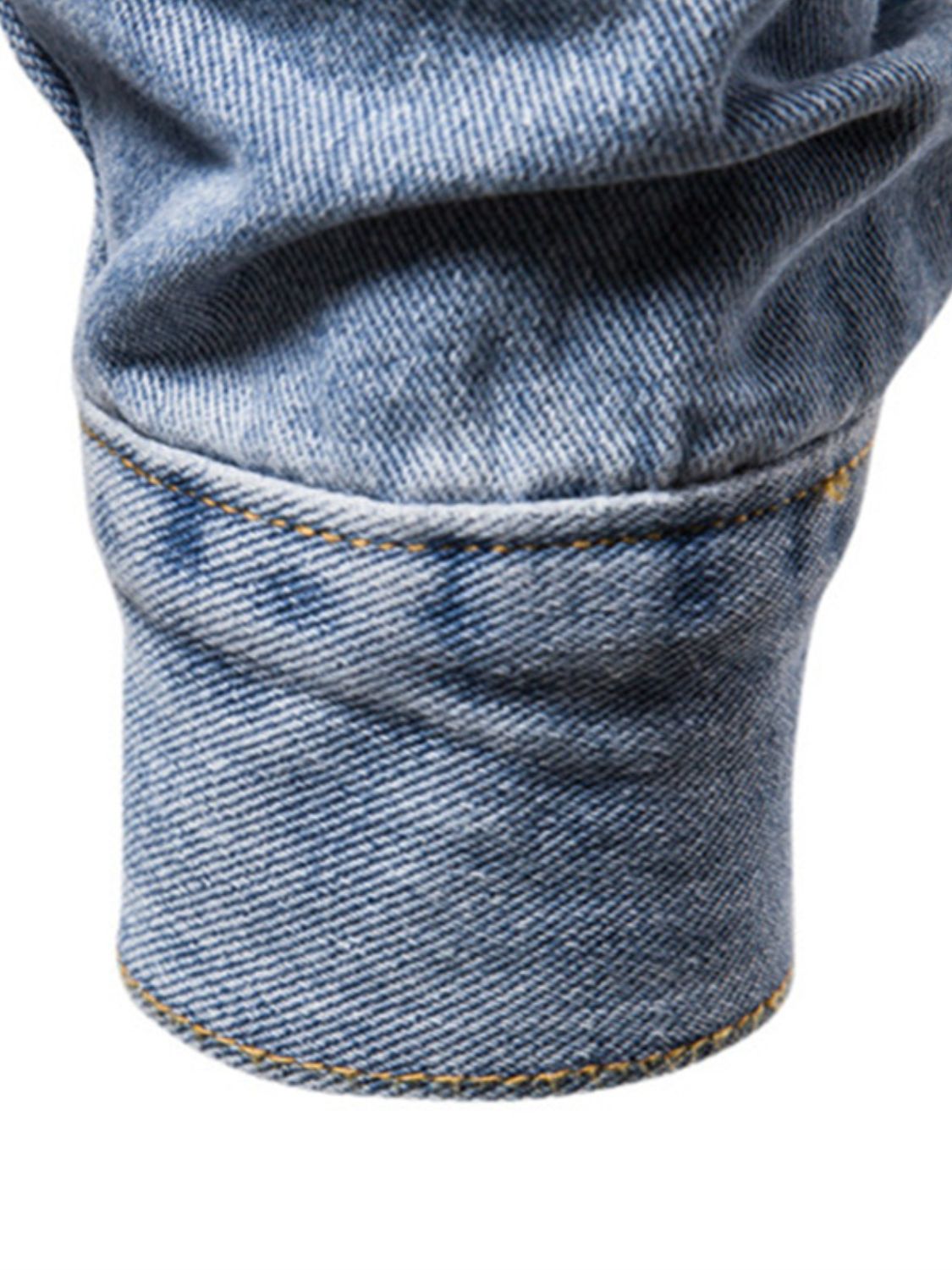 Men's Button Down Long Sleeve Denim Jacket Denim Jacket Luxurious Weddings