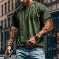 Men's Full Size Round Neck Short Sleeve T-Shirt Plus Size Tshirts Luxurious Weddings
