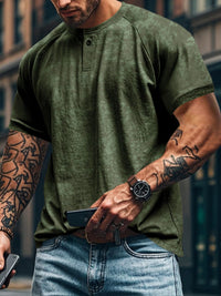 Men's Full Size Round Neck Short Sleeve T-Shirt Plus Size Tshirts Luxurious Weddings