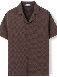 Men's Plus Size Button Down Short Sleeve Shirt Shirt Luxurious Weddings