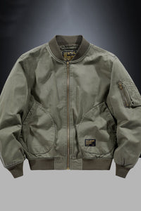 Men's Plus Size Zip Up Baseball Collar Bomber Jacket Jacket Luxurious Weddings