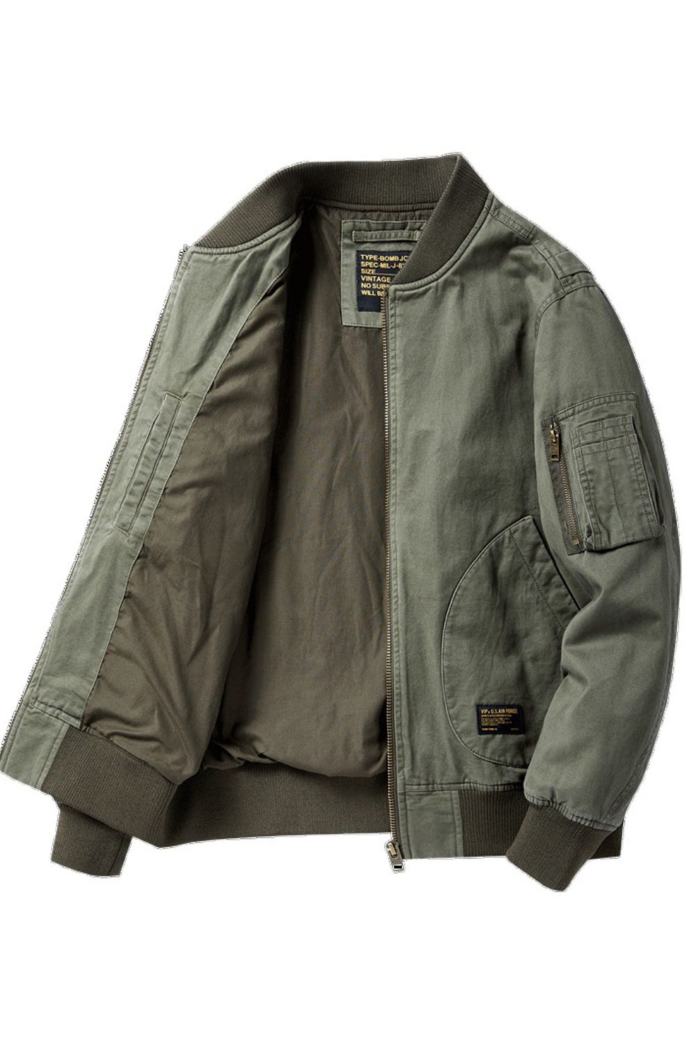 Men's Plus Size Zip Up Baseball Collar Bomber Jacket Jacket Luxurious Weddings