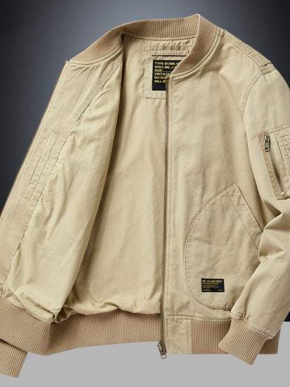 Men's Plus Size Zip Up Baseball Collar Bomber Jacket Jacket Luxurious Weddings
