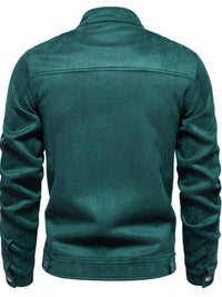 Men's Zip Up Long Sleeve Biker Jacket Men’s jacket Luxurious Weddings