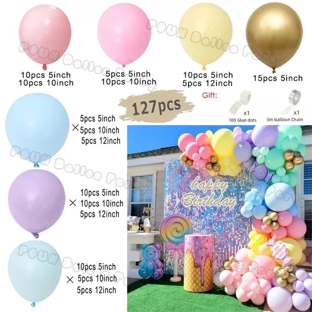 Metal Blue Purple Balloon Garland Arch Kit Balloon Garlands Luxurious Weddings