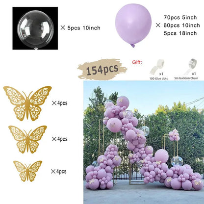 Metal Blue Purple Balloon Garland Arch Kit Balloon Garlands Luxurious Weddings