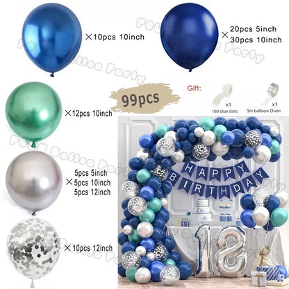 Metal Blue Purple Balloon Garland Arch Kit Balloon Garlands Luxurious Weddings