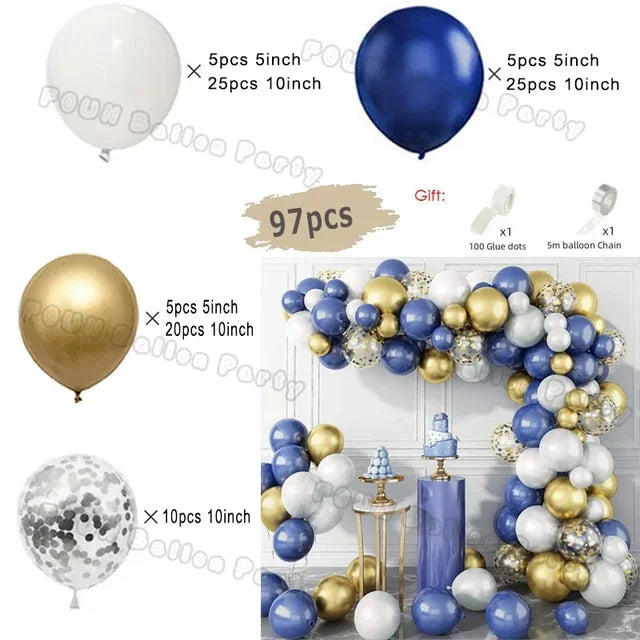 Metal Blue Purple Balloon Garland Arch Kit Balloon Garlands Luxurious Weddings