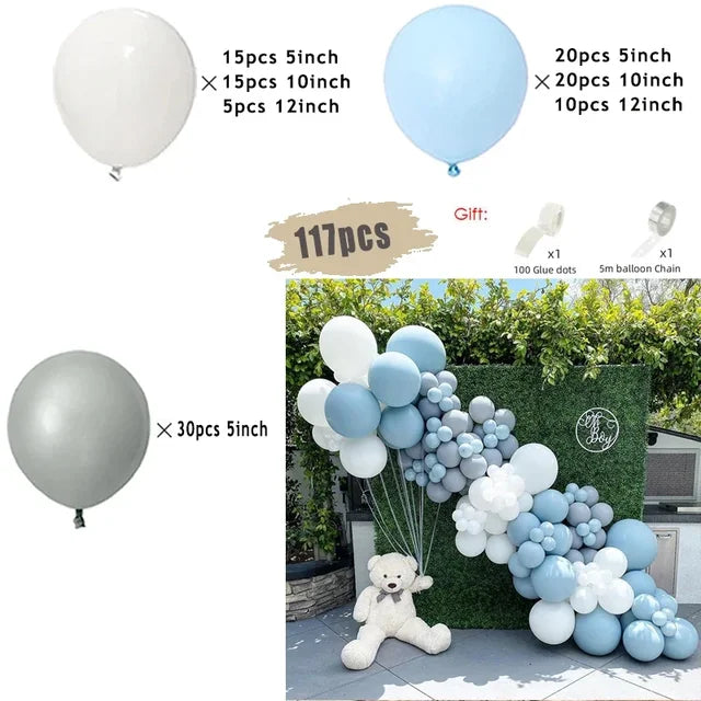 Metal Blue Purple Balloon Garland Arch Kit Balloon Garlands Luxurious Weddings