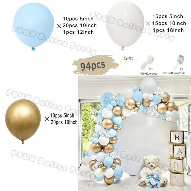 Metal Blue Purple Balloon Garland Arch Kit Balloon Garlands Luxurious Weddings