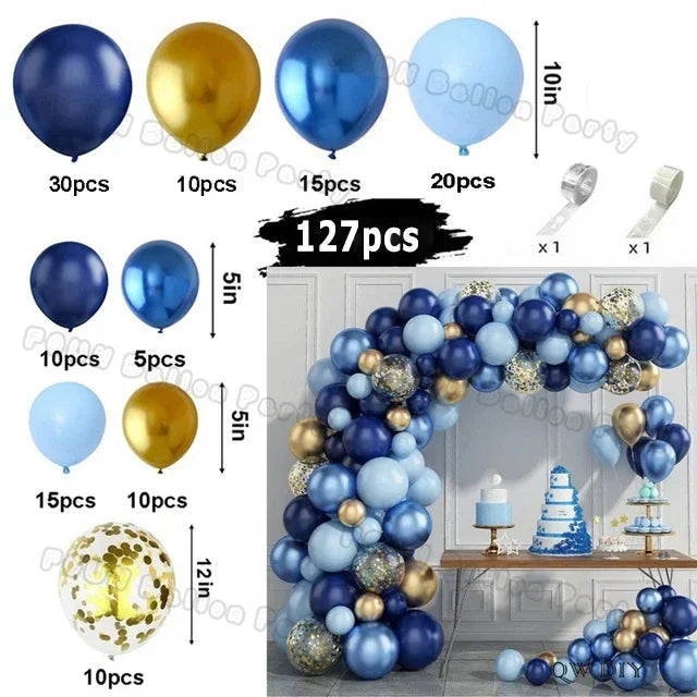Metal Blue Purple Balloon Garland Arch Kit Balloon Garlands Luxurious Weddings