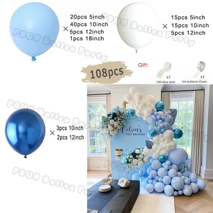 Metal Blue Purple Balloon Garland Arch Kit Balloon Garlands Luxurious Weddings