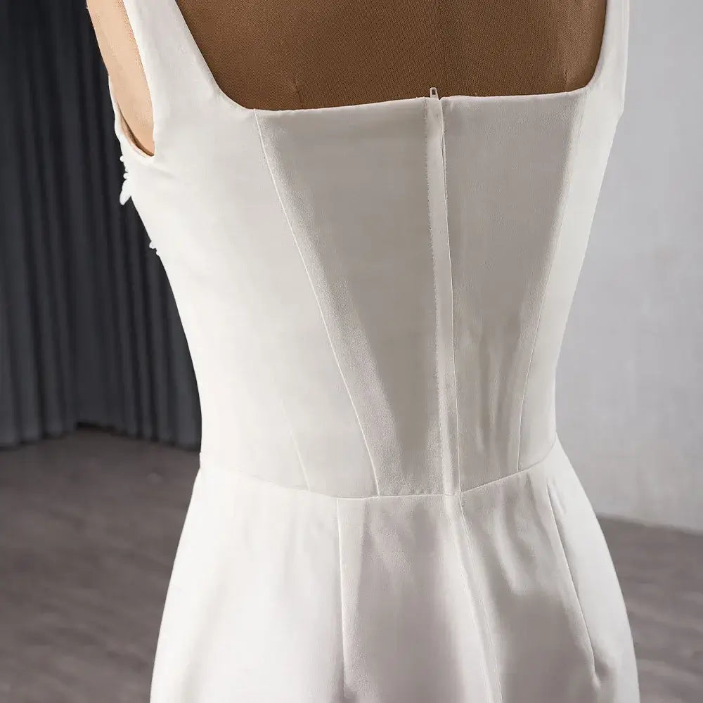 Generous A-Line Satin Wedding Dresses for Modern Brides A-line Gown Luxurious Weddings