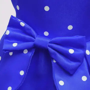 Girls Elegant Polka Dots Dress girls dress Luxurious Weddings