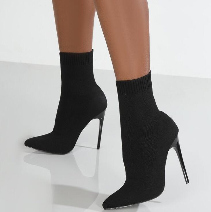 OPTIMIZE_BACKUP_PRODUCT_Luxury Women Shoes Stretch Fabric Womens Ankle Boots - Luxurious Weddings