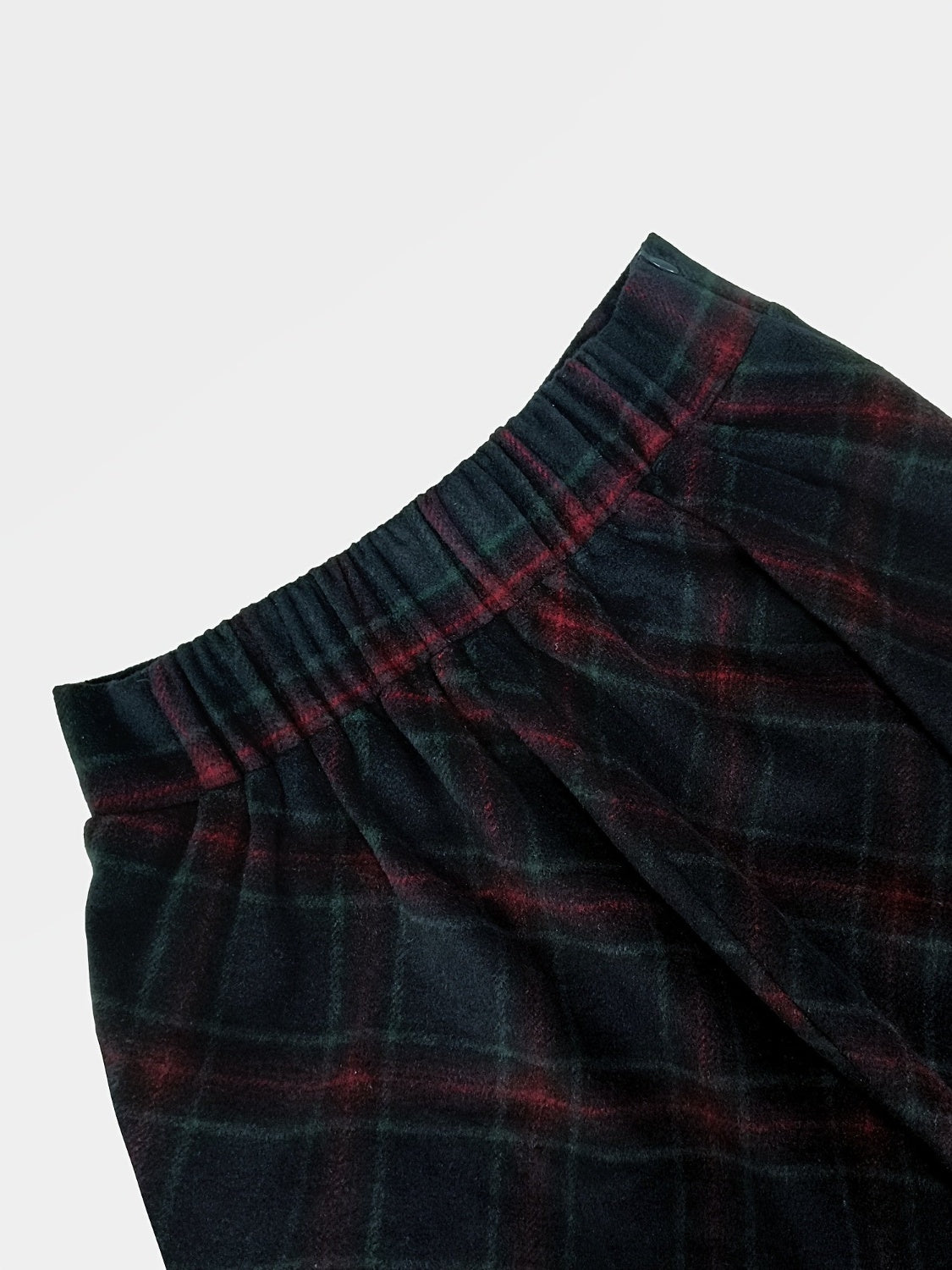 Plaid Elastic Waist Midi Skirt Skirt Suit Luxurious Weddings