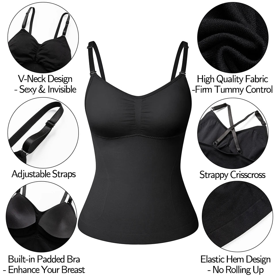 Camisole for Women Tummy Control Cami Shaper Cami Shaper Luxurious Weddings