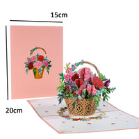 Pop-Up Flower Card Flora 3D Greeting Card Pop Up Card Luxurious Weddings
