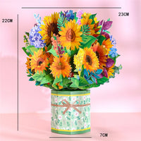 Pop-Up Flower Card Flora 3D Greeting Card Pop Up Card Luxurious Weddings