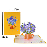 Pop-Up Flower Card Flora 3D Greeting Card Pop Up Card Luxurious Weddings
