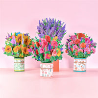 Pop-Up Flower Card Flora 3D Greeting Card Pop Up Card Luxurious Weddings