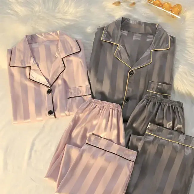 Couple Luxury Silk Pajamas Sets matching pjs Luxurious Weddings