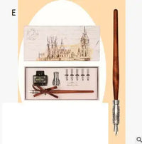 Set Crystal Glass Pen Set fountain pen set Luxurious Weddings