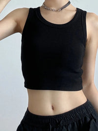 Ribbed Crop Tank Top Women's Tops Luxurious Weddings