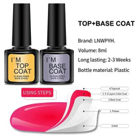 26 Color Gel Nail Polish Set with Base & Top Coat nail kits Luxurious Weddings