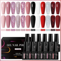 12Pcs Macaron Gel Nail Polish - UV Soak Off Kit nail kits Luxurious Weddings