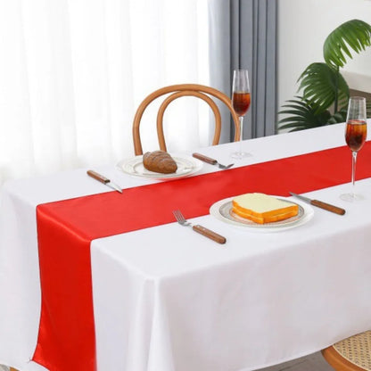 Elegant Satin Table Runner Set - 3PCS 30x275cm Table Runner Luxurious Weddings