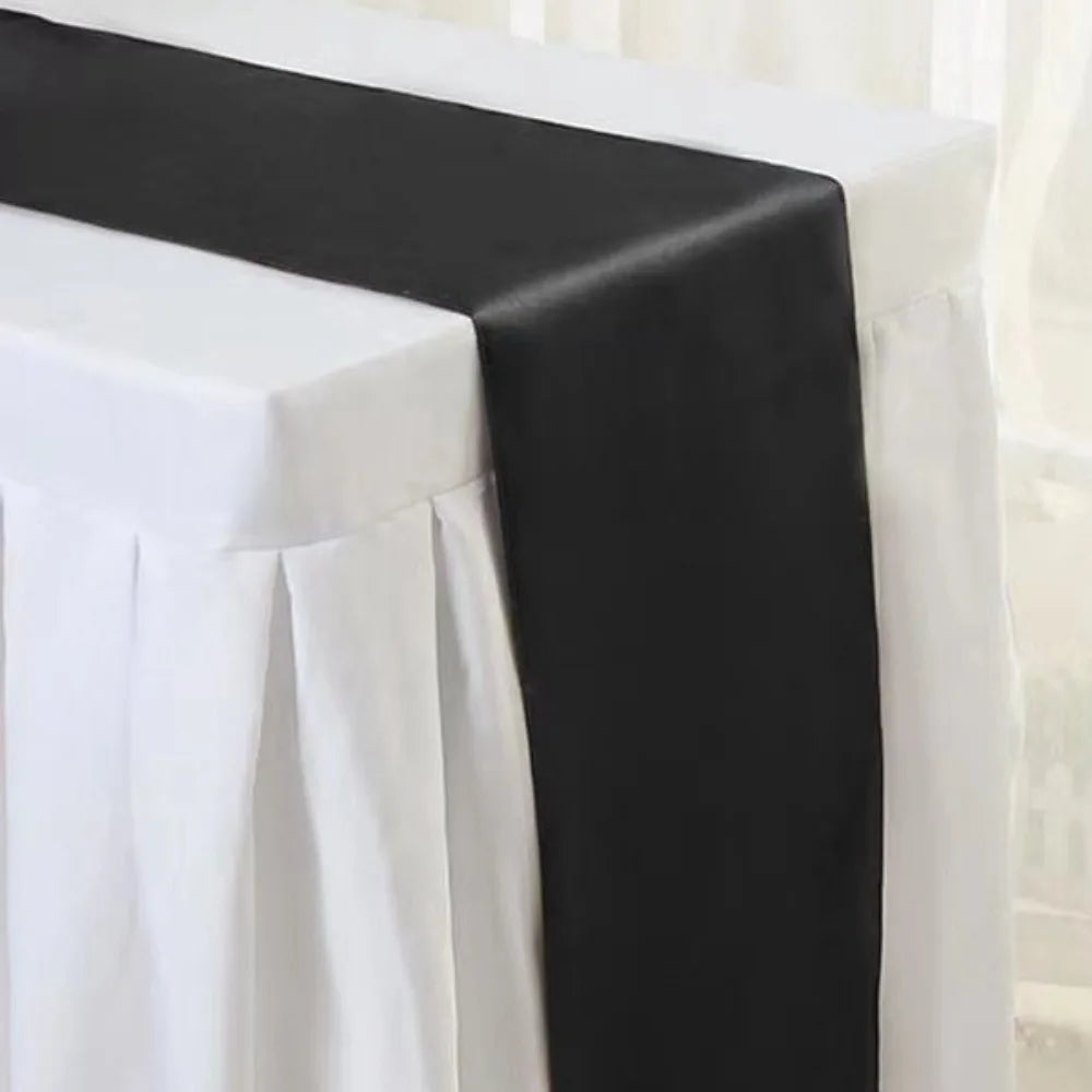 Elegant Satin Table Runner Set - 3PCS 30x275cm Table Runner Luxurious Weddings