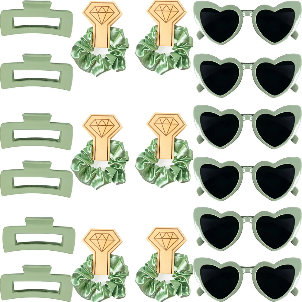 Bridesmaid Heart Sunglasses & Hair Accessories Set Accessories Luxurious Weddings