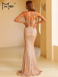Shiny Sequin Evening Dress Sequin Evening Dress Luxurious Weddings